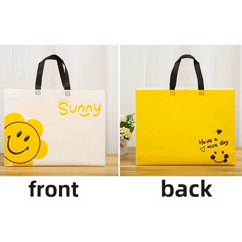 Cartoon Cute Non-woven Bag Spot Shopping Mall Clothing Store Children's Clothing Store Non-woven Bag With Logo Shopping Gifts