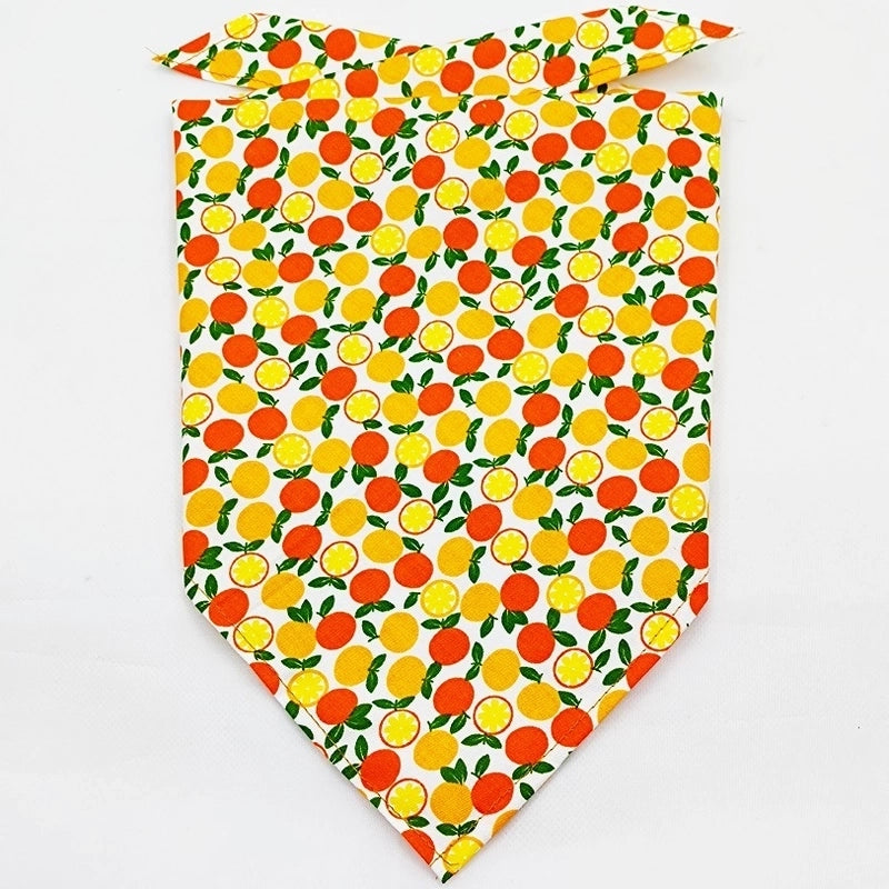 Cartoon Style Cotton Flower Printing Pet Saliva Towel