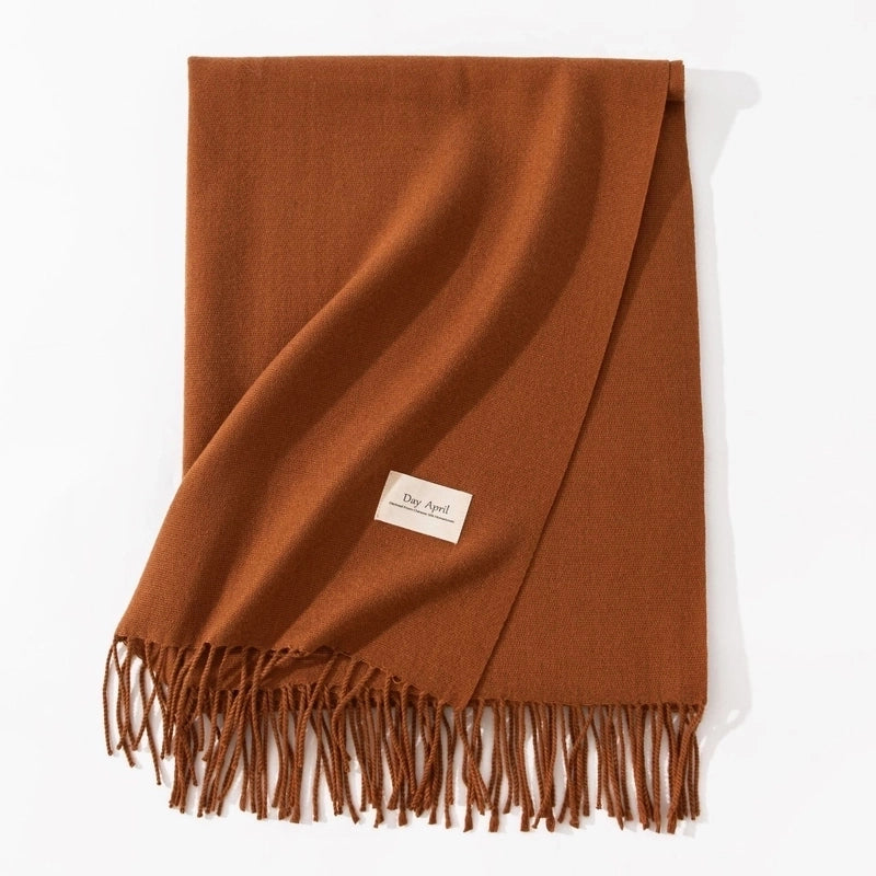 Scarf Winter Warm Windproof Shawl Women's High-end  Women's Cashmere Scarf