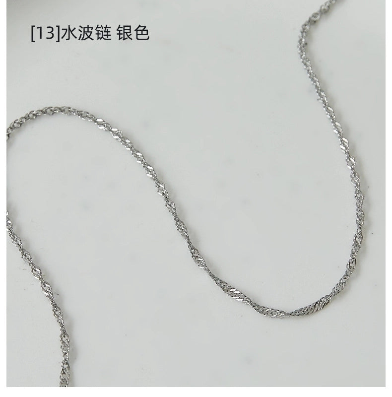 Fashion Geometric 304 Stainless Steel 18K Gold Plated Chain Stainless Steel Necklaces