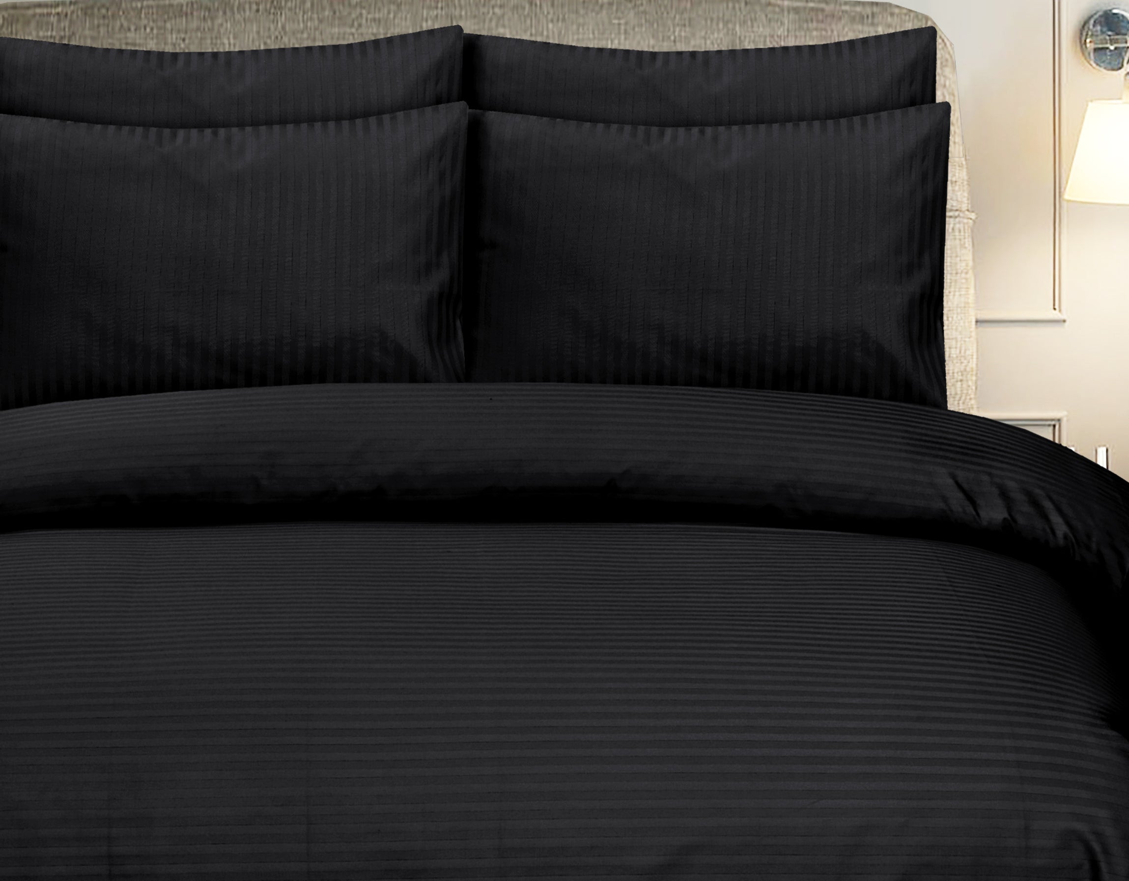Black Stripe-Bed Sheet Set