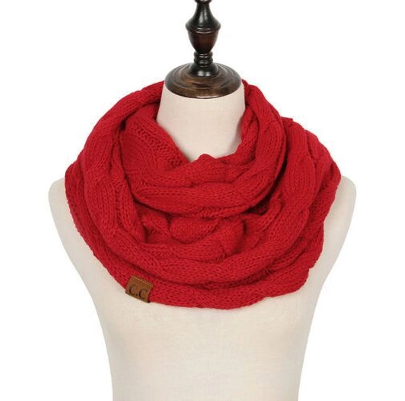 Women's Streetwear Solid Color Knit Scarf