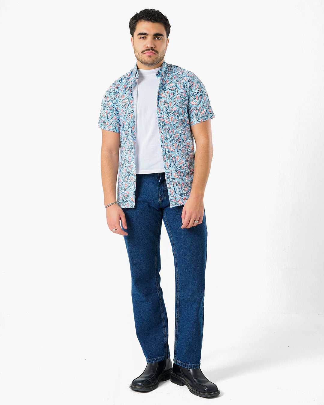 Casual Slim Mens Short Sleeve Shirt