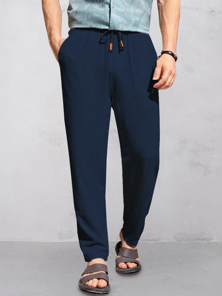 Casual Cotton Linen Straight Pants