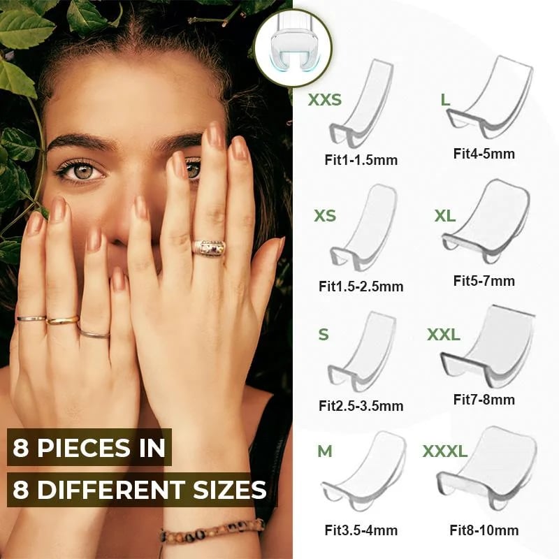 🎉BUY MORE SAVE MORE🎁8Pcs Silicone Invisible Ring Size Adjuster