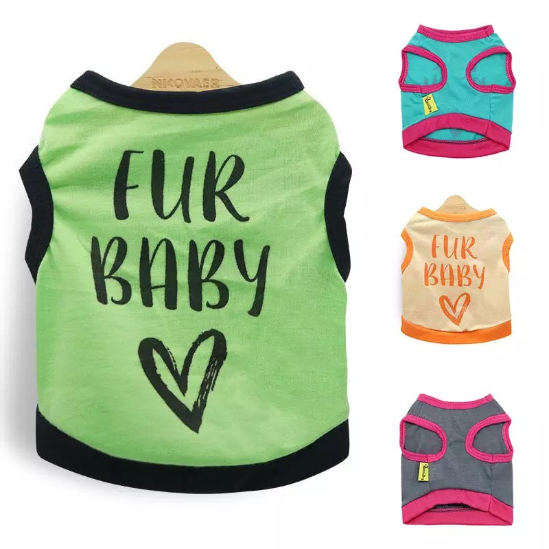 Fur Baby Printed Dog Cat Vest