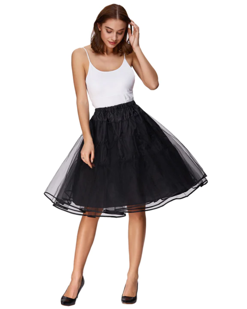 Leaf Patterns Pleated Buttons Decorated Elastic Waist High Waist Swing A-Line Skirt with Pockets