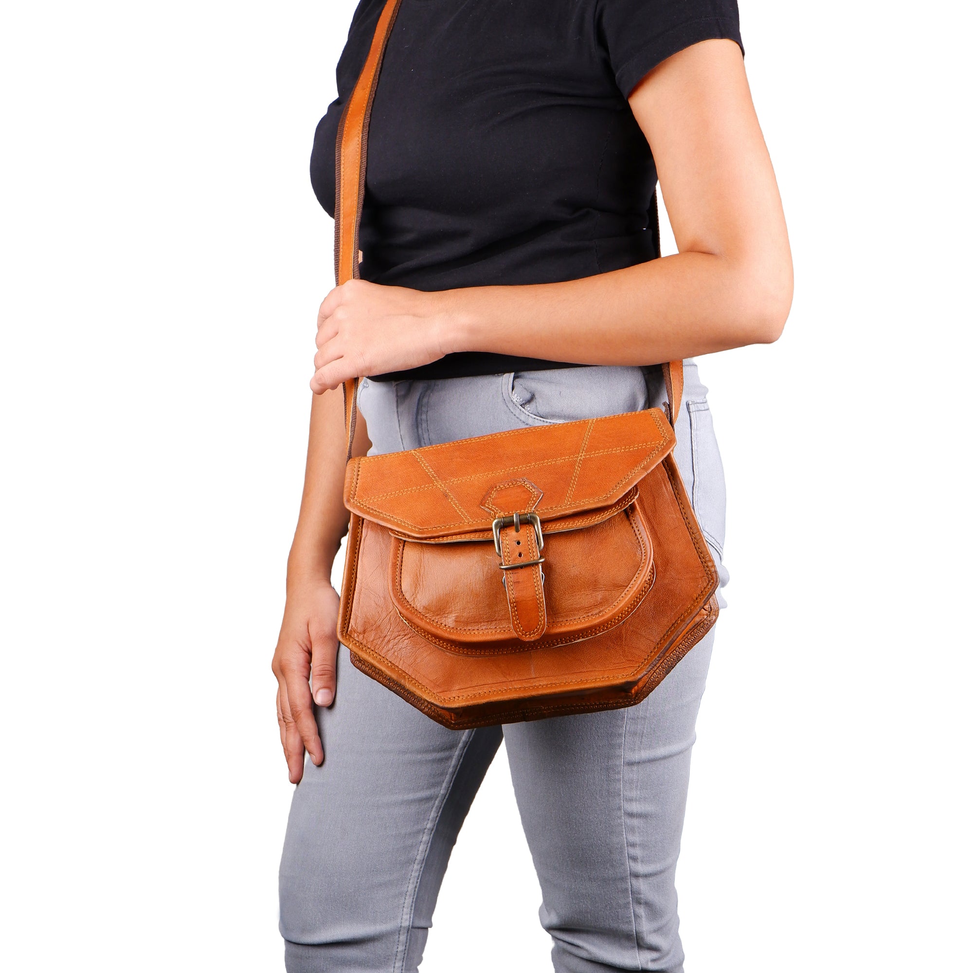Women's Brown Real Leather Purse