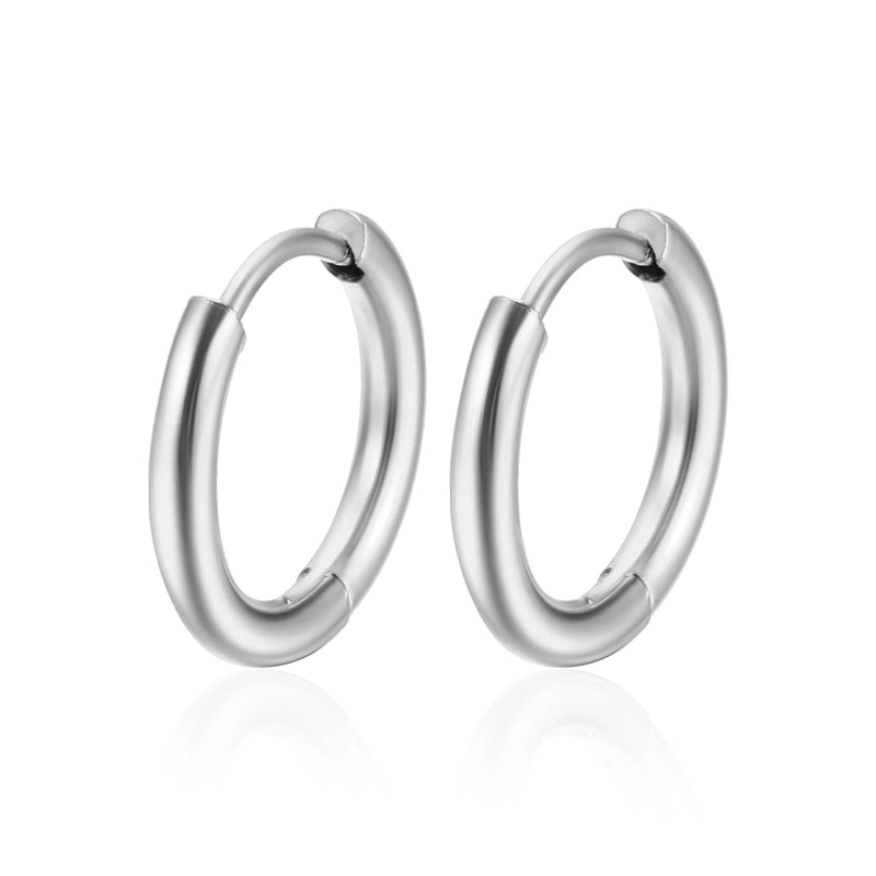 1 Piece Fashion Solid Color Plating 201 Stainless Steel 18K Gold Plated Earrings