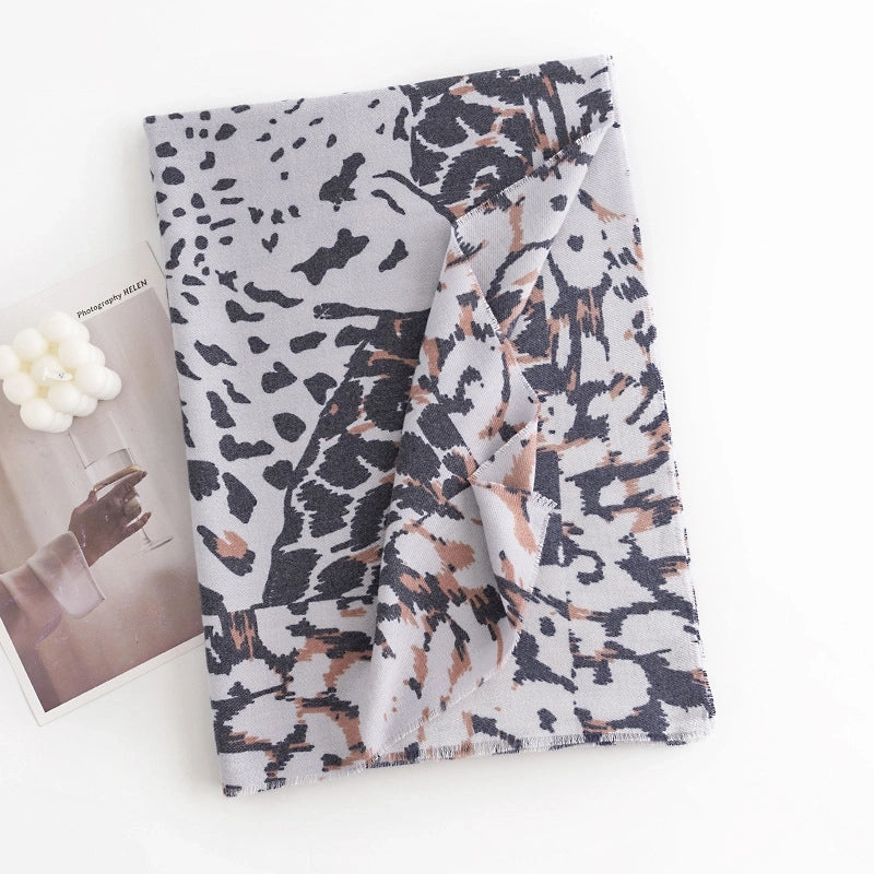 Women's Sweet Leopard Polyester Scarf