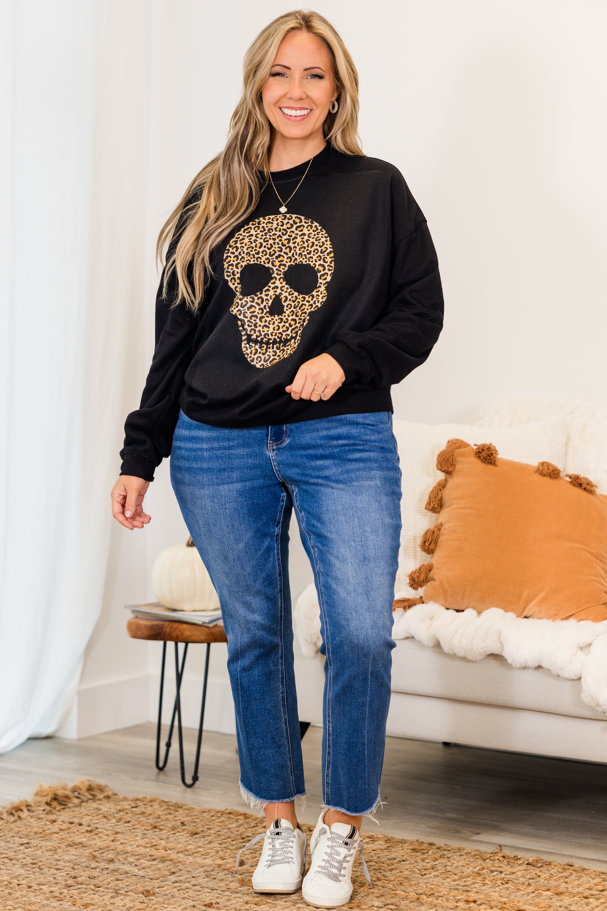 Bone To Be Wild Pullover. Black