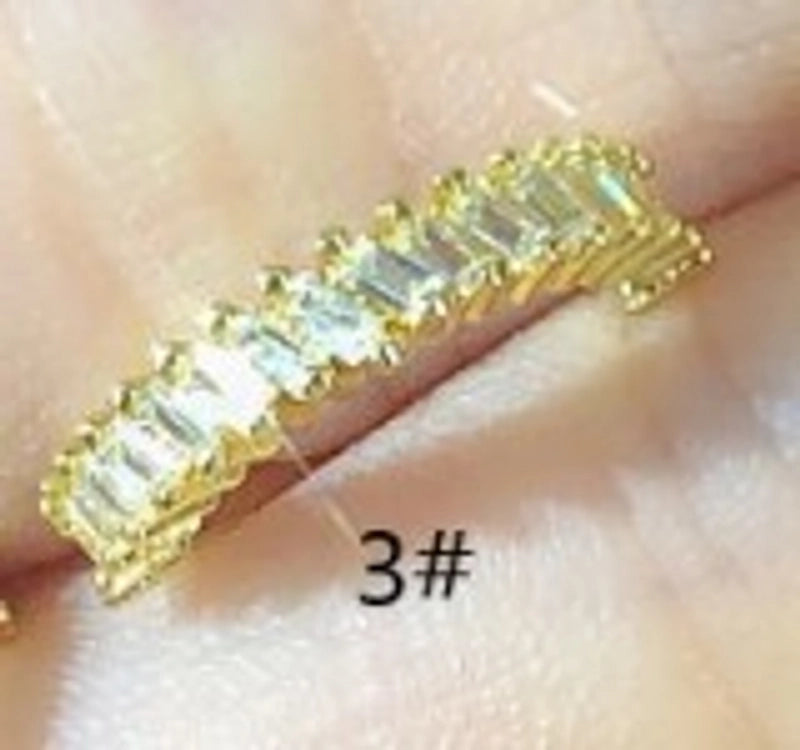 1 Piece Minimalist Solid Color Plating Inlay Copper Zircon Ear Cuffs