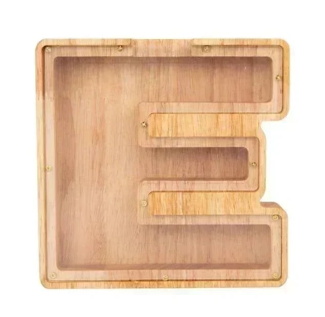 (🔥Summer Hot Sale Now-50% Off) Personalized Wooden Letter Piggy Bank - FREE SHIPPING
