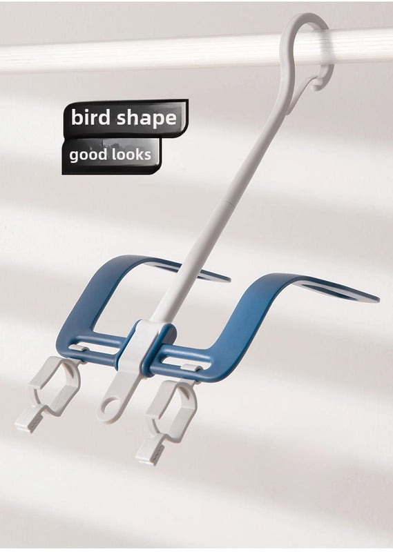 Shoe Rack Artifact With Draining Student Dormitory Balcony Drying Multifunctional Folding Rotating Shoe And Socks Clip
