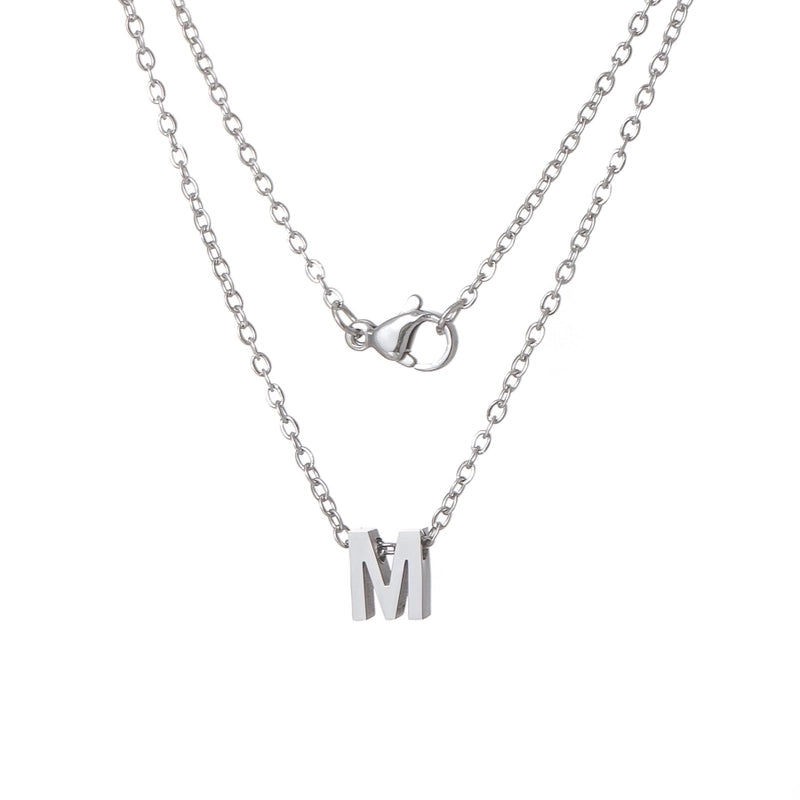 Titanium Steel Minimalist Plating Letter None Necklace