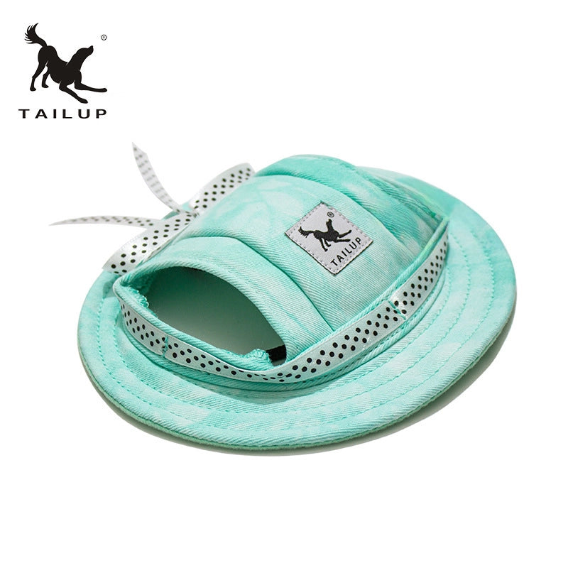 New Pet Products Mesh Breathable Sun Hat Cat And Dog Top Hat Princess Hat