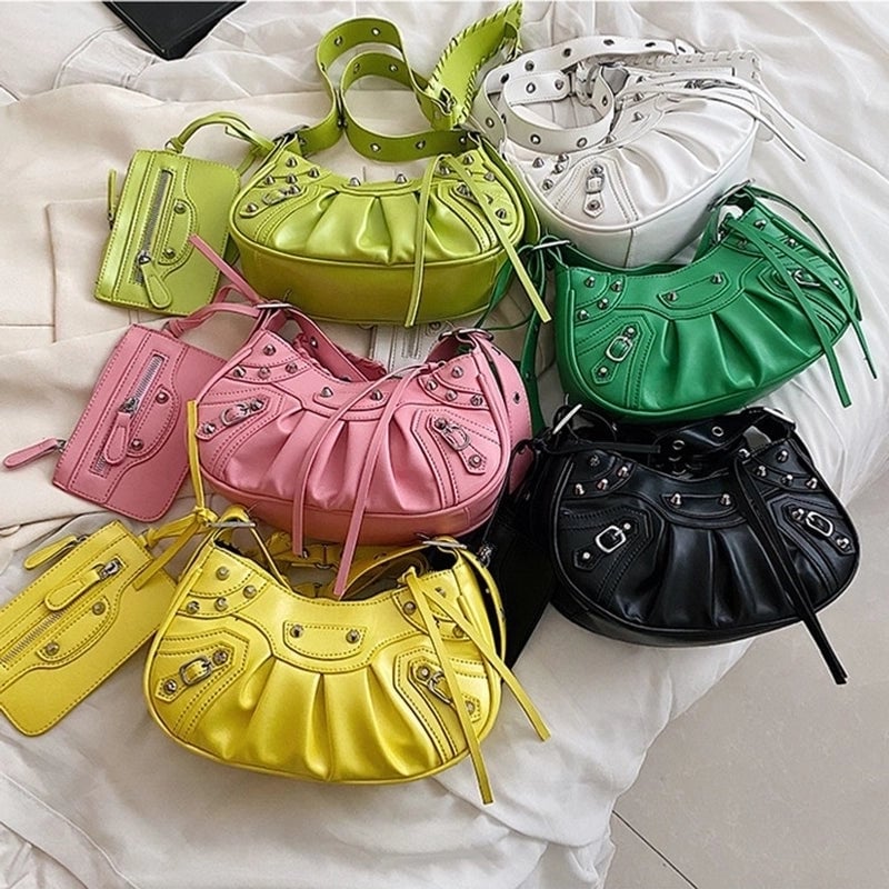 New Fashion Pleated Shoulder Crossbody Dumpling Bag