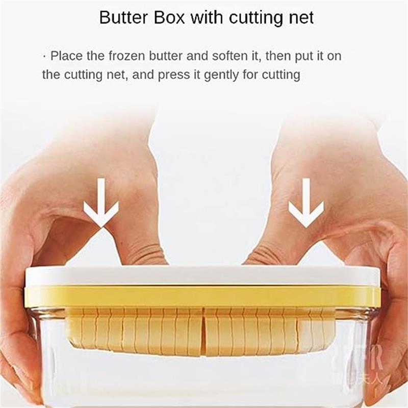 🧀Butter box with lid butter tray | cutting mesh. rectangular kitchen airtight storage crisper