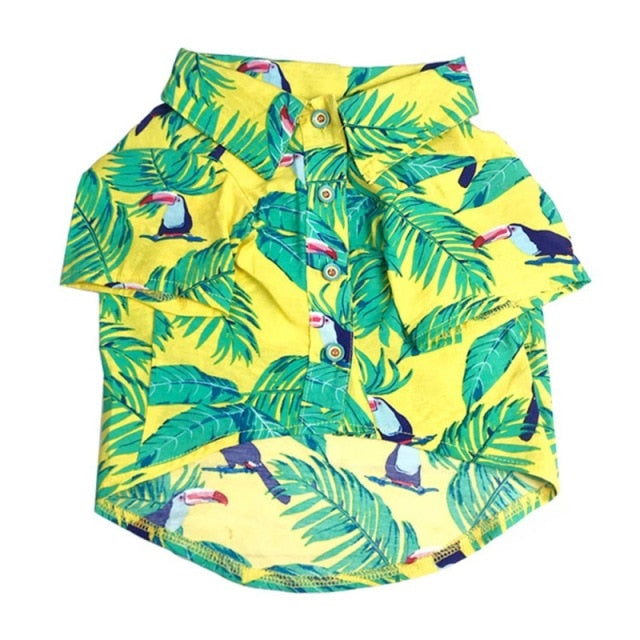 FLORAL PRINTED CAT DOG CLOTHES