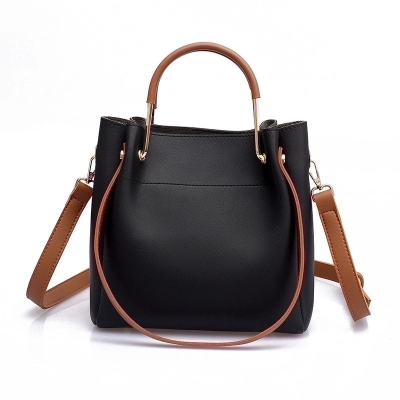Women's Large All Seasons Pu Leather Classic Style Shoulder Bag