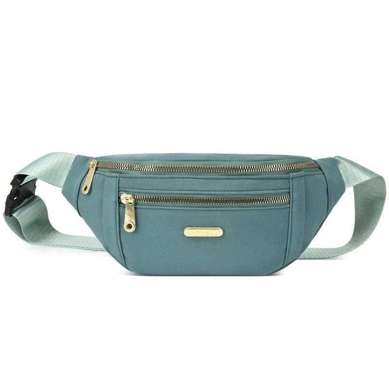 Women's Fashion Solid Color Oxford Cloth Waist Bags