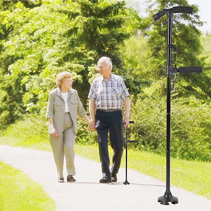 47% OFF HOT SALE -Aluminum alloy with LED light non-slip foldable walking stick