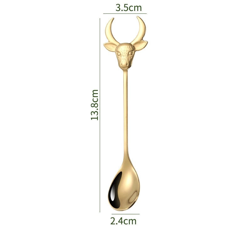 Casual Animal 304 Stainless Steel Spoon 1 Piece