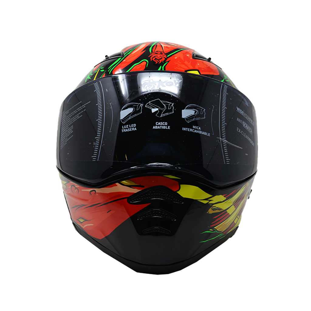 Casco Kov Estelar Zombie Rojo