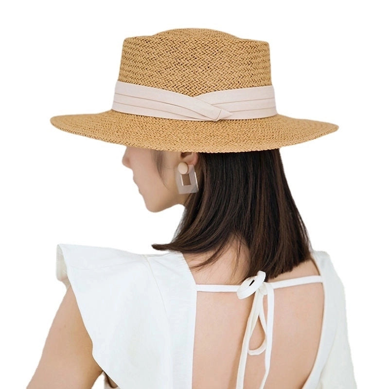 Women's Retro Solid Color Straw Hat