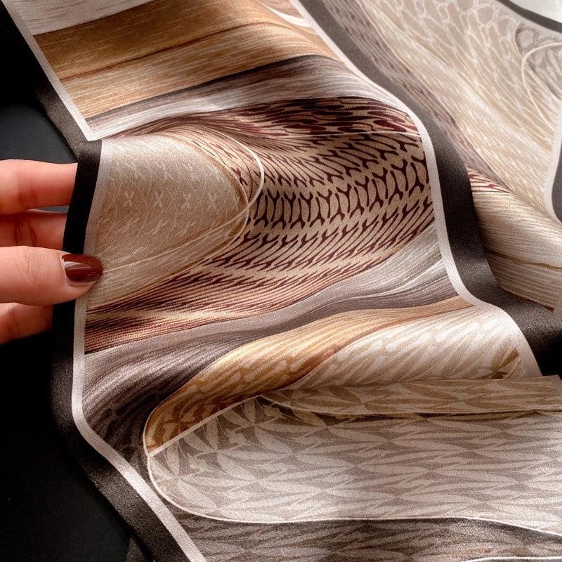 Women's Fashion Oil Painting Silk Printing Silk Scarves