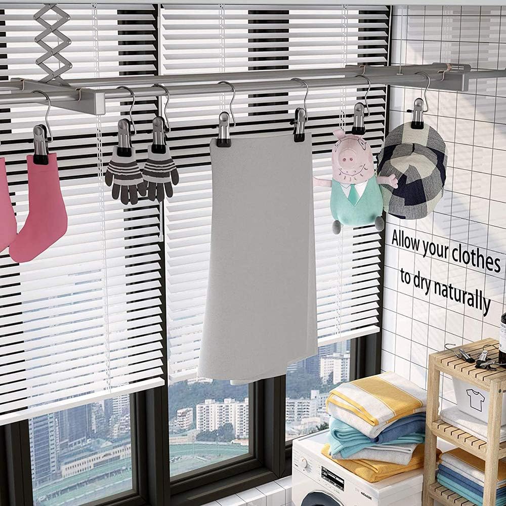 Hot Sale- 49% OFF💥Anti-rust Clip Space-saving Clothespin Hat Pants Storage Hanging Travel Hook