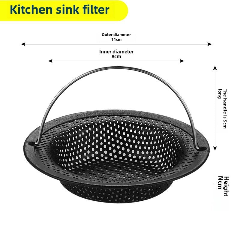 Kitchen Filter Drain Net Sink 304 Stainless Steel Filter Sink Garbage Artifact Sewer Drain Funnel