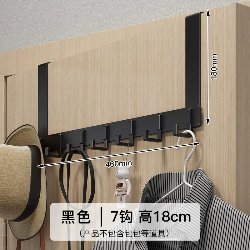 Hook Behind The Door Without Punching Hangers Clothes Storage Rack For Clothes Entry Door Upper Hanging Frame Wall Hanging Clothes Hook Door Back Type