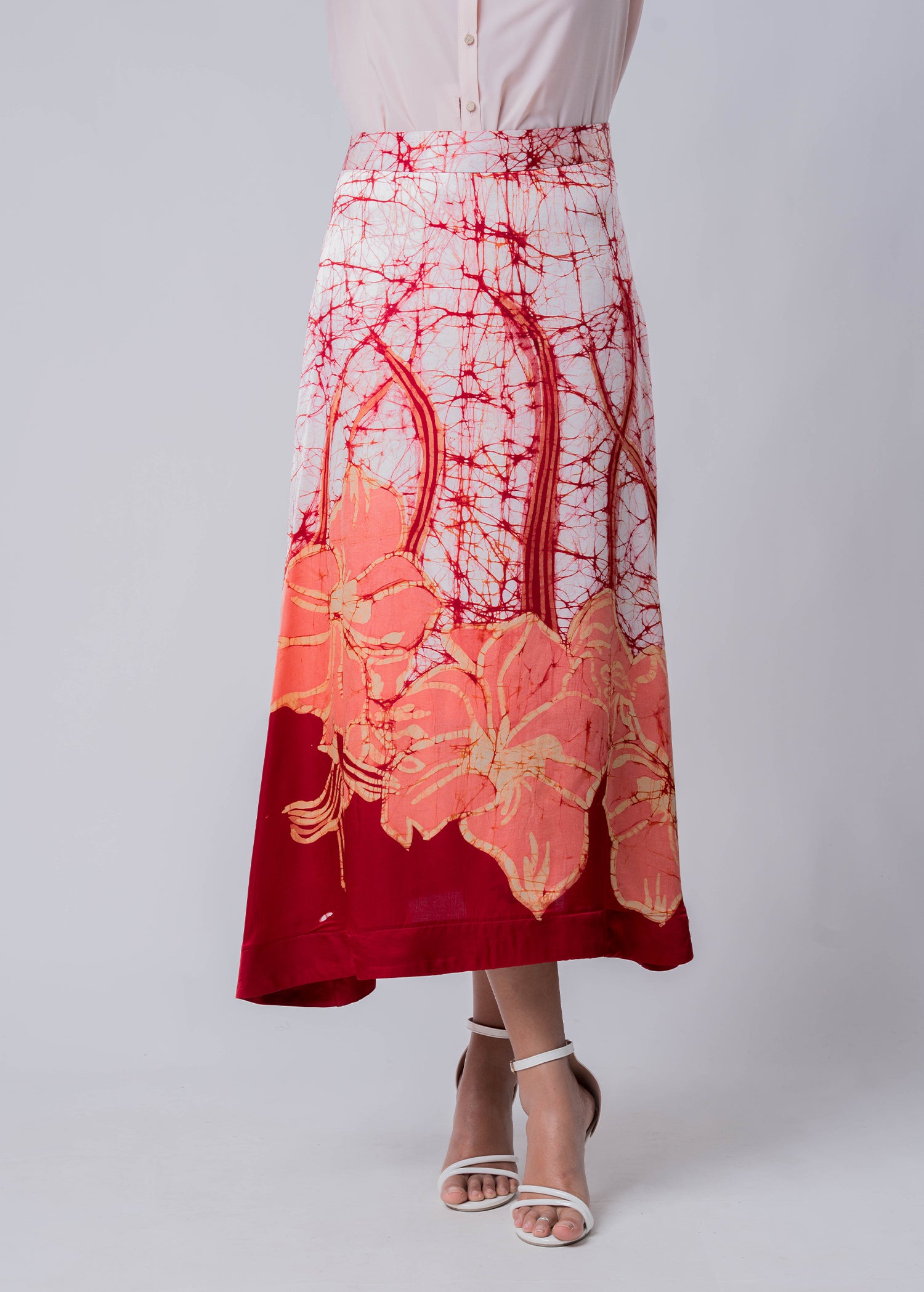 Batik Floral Hand Printed Skirt