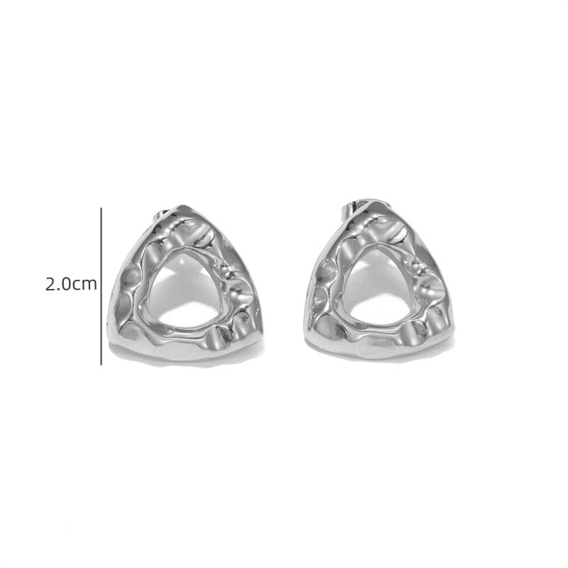 1 Pair Elegant Streetwear Geometric Plating 304 Stainless Steel Ear Studs