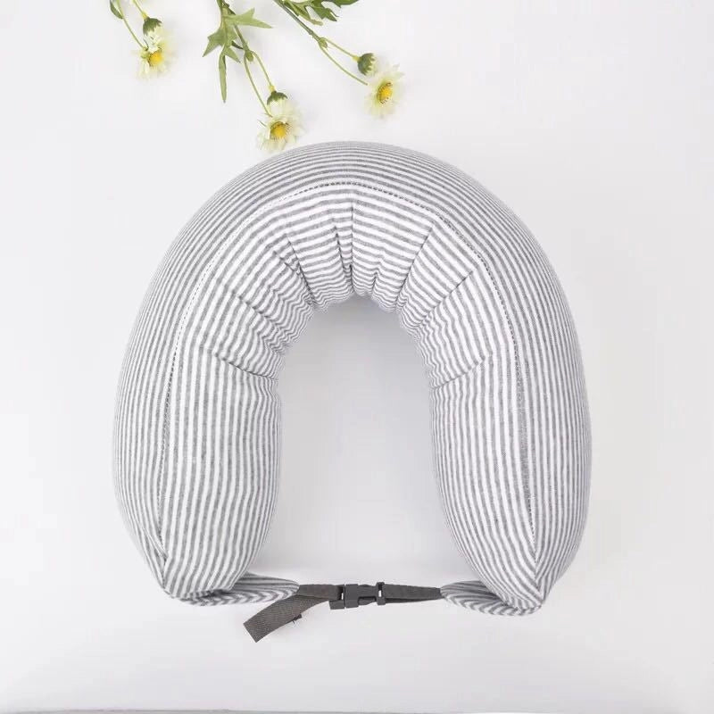 Good Product Foam Particle Pillow Unprinted U-shaped Pillow Cervical Pillow Travel Pillow Neck Pillow Waist Pillow A Generation Of Hair