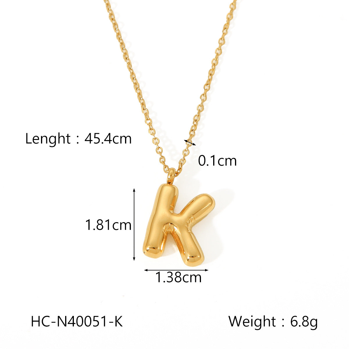 IG Style Letter Number Text Stainless Steel Electroplating Necklaces