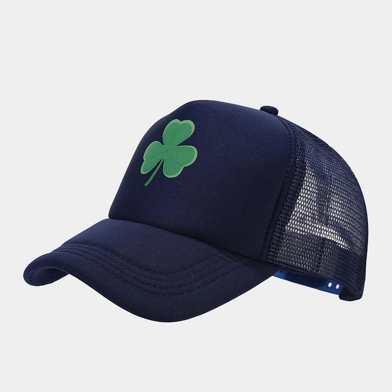 Popular Clover Pattern Spring And Summer Breathable Quick-drying Cap Outdoor Sunshade Sunscreen Mesh Baseball Cap