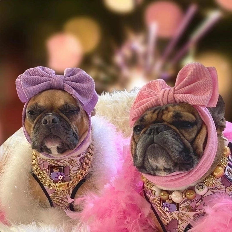 Sweet Polyester Cartoon Bow Knot Pet Accessories
