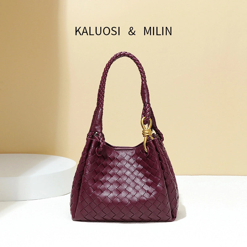 Women's Medium Pu Leather Solid Color Elegant Streetwear Square Magnetic Buckle Tote Bag