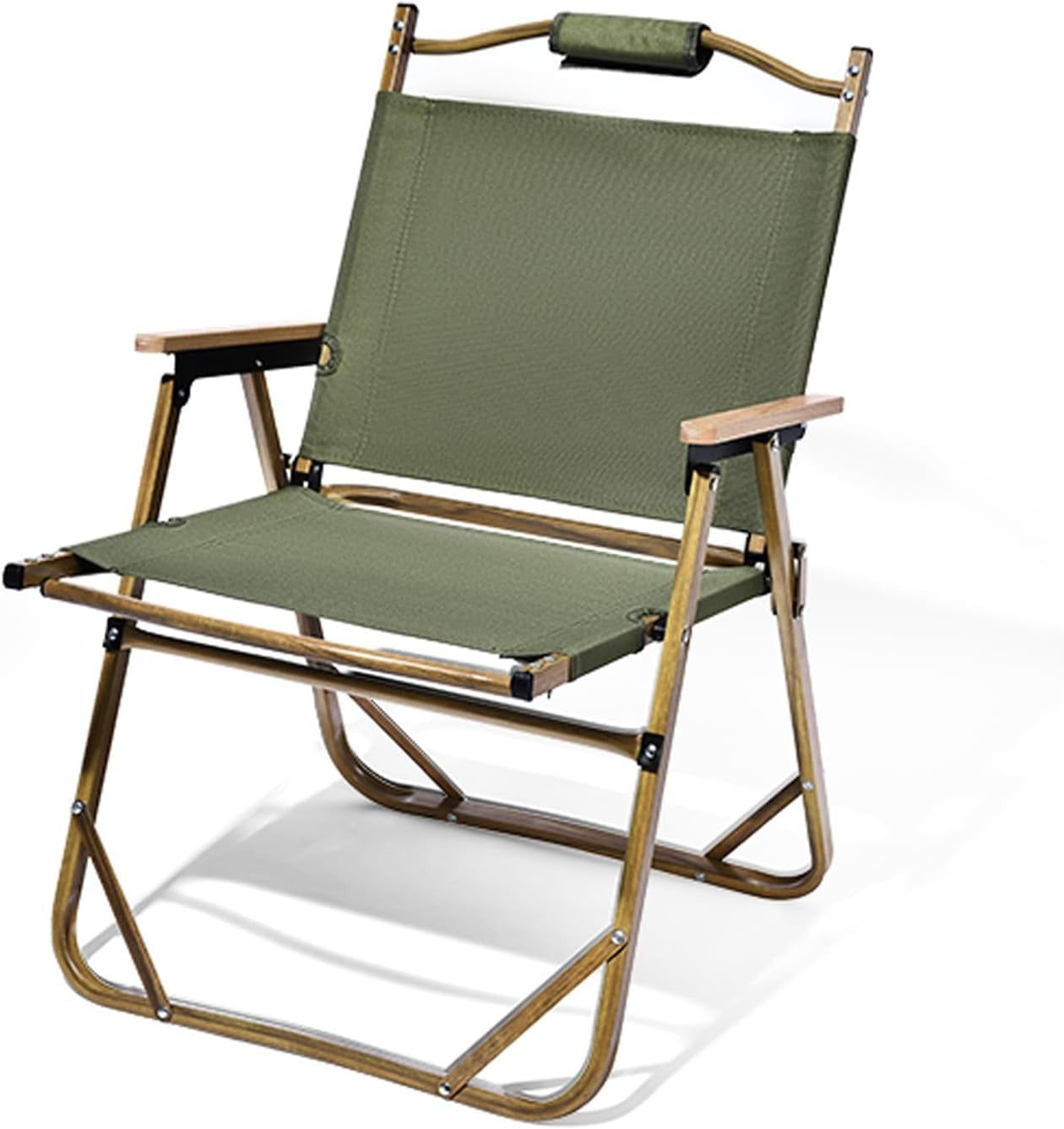 Portable Foldable Kermit Chair. Outdoor Chair. Resort Chair. Compact. Foldable. Camping Chair. Easy Assembly. Backrest. Low Style. Leisure Chair