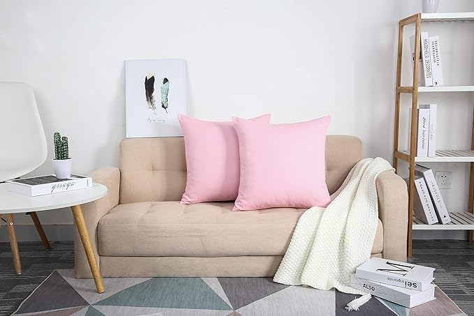 Pink-Cushion Covers Pack of Two