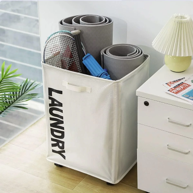 Laundry Basket with Wheels