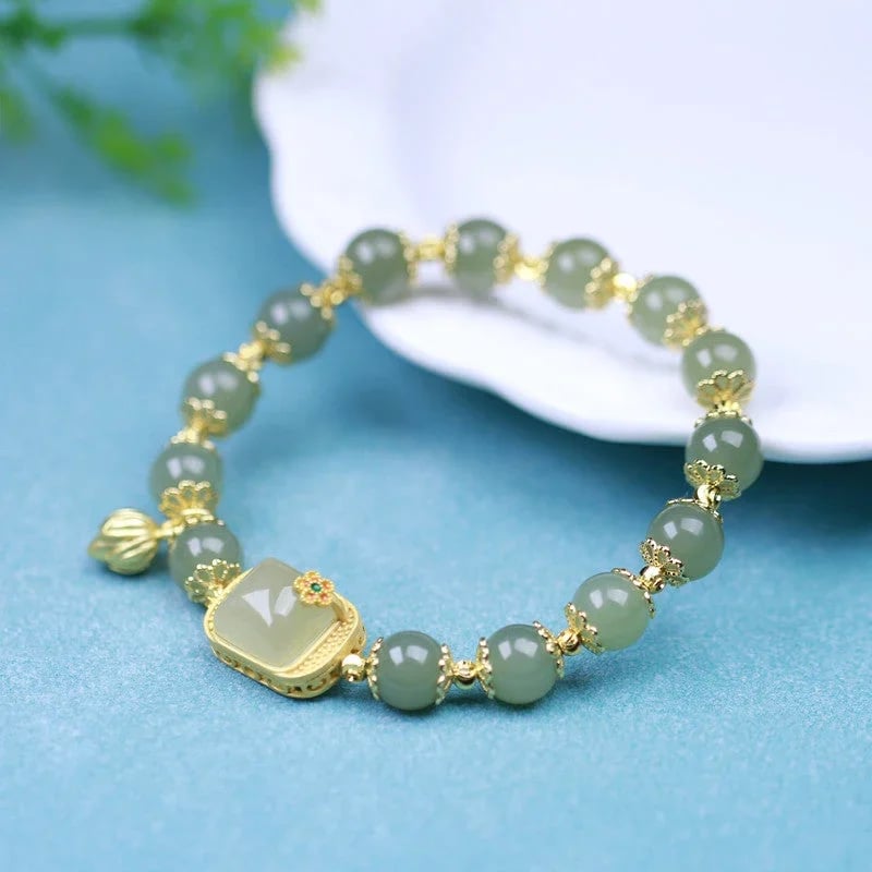 🔥 BIG SALE 🔥Hotan Jade Beaded Bracelet