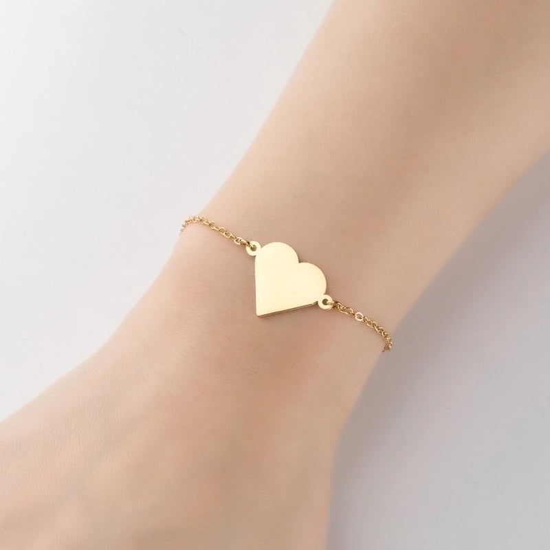Fashion Leaf Star 201 Stainless Steel 18K Gold Plated Bracelets In Bulk