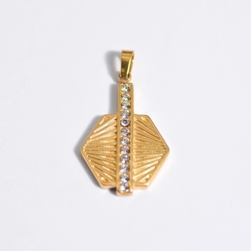 Retro Geometric Titanium Steel Plating Necklace