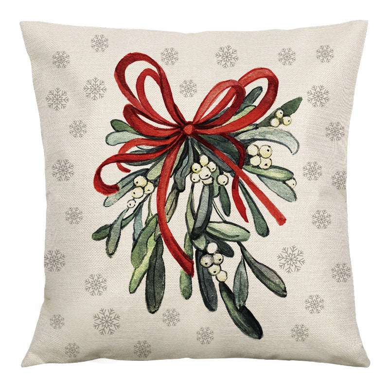 Fashion Christmas Tree Letter Linen Pillow Cases