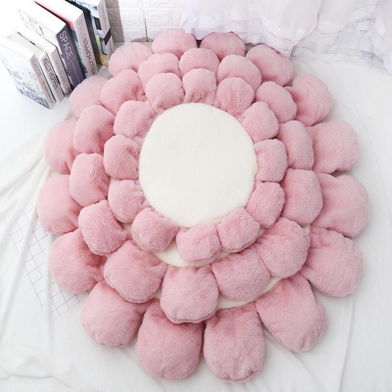 Warm Padded Flower Dog Cat Bed