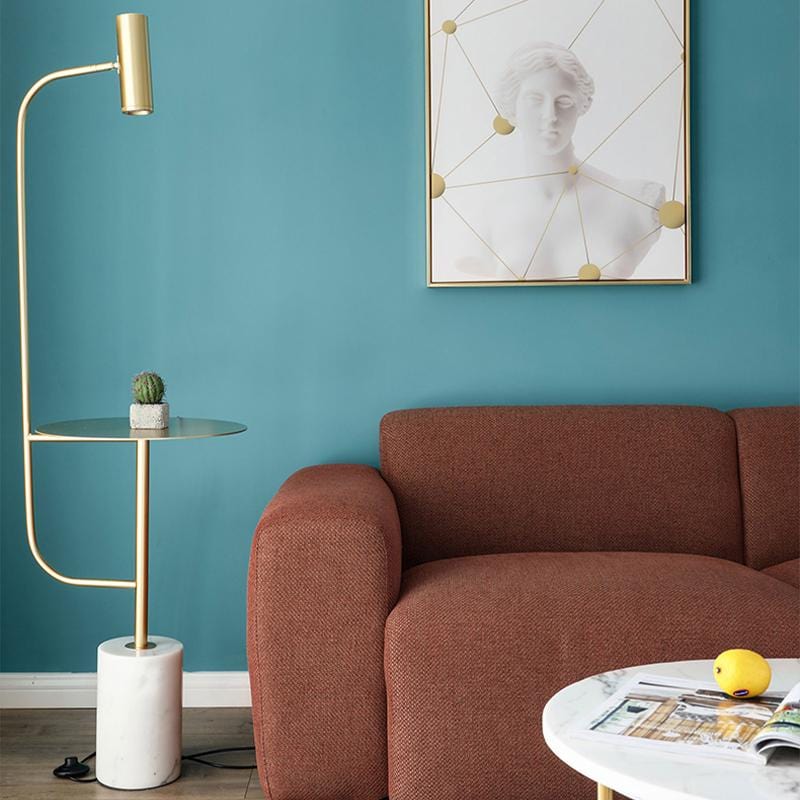 Freya | Gold x Marble Floor Lamp