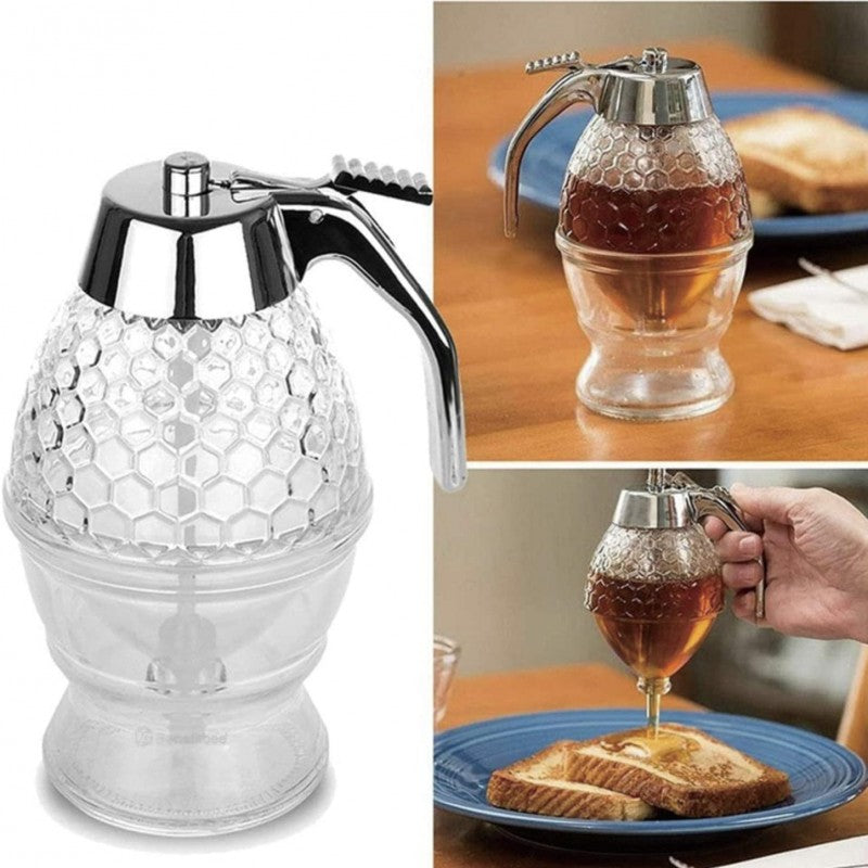 Acrylic Honey Dispenser with Stand